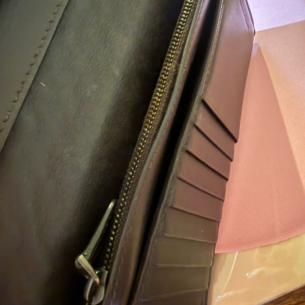 Bottega Veneta Dark Brown Intrecciato Leather Wallet - Picture 5 of 7